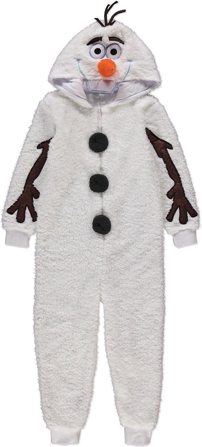 Grenouillère Polaire Enfant Noël - Pyjama Chaud Capuche Velours Doux 1-12 Ans, Garçon & Fille