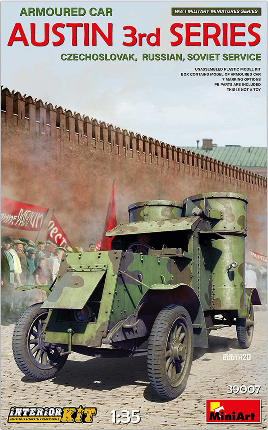 Miniart MIN39007 WWI 1:35-Austin Armored Car (Soviet Service), Verschieden
