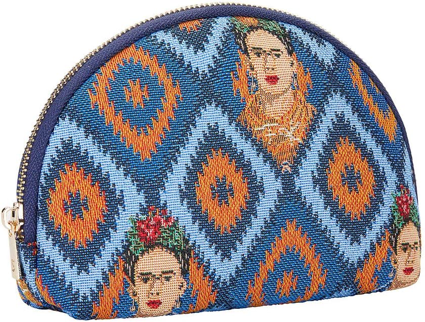 Signare Tapestry Cosmetic Bag Makeup Bag for Women with Floral Design (Frida Icon), Frida Kahlo Icon - Image 3