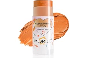 TAYNING Orange Hair Dye Stick, Temporary Hair Color Wax, Washable Hair Dye for Adults, Non-Sticky, Temporary Hair Color Chalk Makeup Gifts for Halloween, Christmas, Cosplay Party, Crazy Hair Day