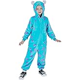 Lingway Toys Unisex Kids'Flannel Animal Onesie Costumes for Halloween:Cheetah,Black Cat,Tiger,Blue Monster