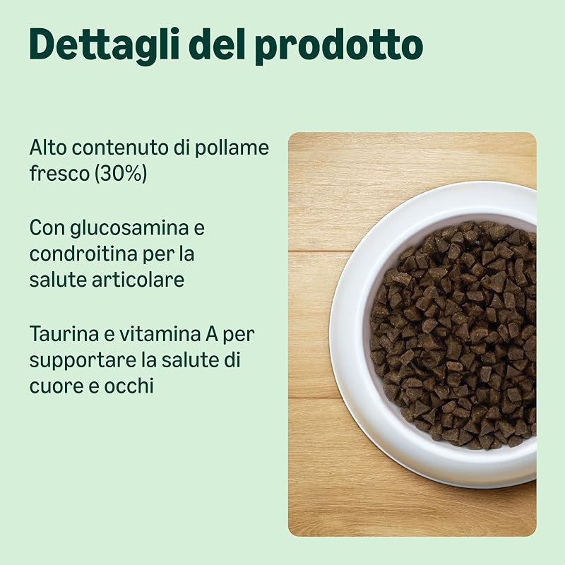Cibo completo per gatti con ricetta senza cereali, gattino, con pollo fresco 3kg