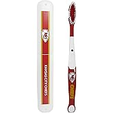 NFL Kansas City Chiefs Unisex Travel Set Toothbrush and Travel Case