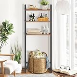 HOOBRO Over Toilet Storage Unit 3-Tier Bathroom Shelves Rustic Brown EBF41TS01 view 7