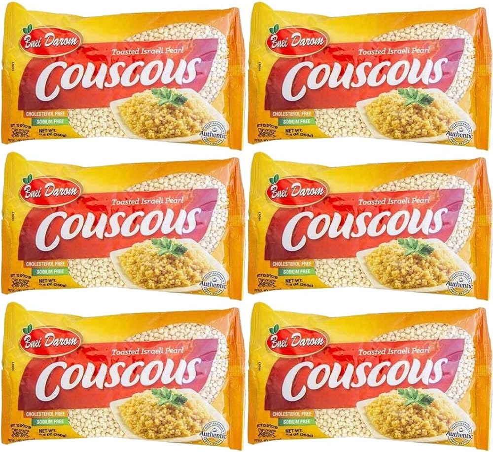Couscous Toasted Israeli Pearl Kosher, 8.8 Ounce Bag (Pack of 6, Total of 52.8 Oz)