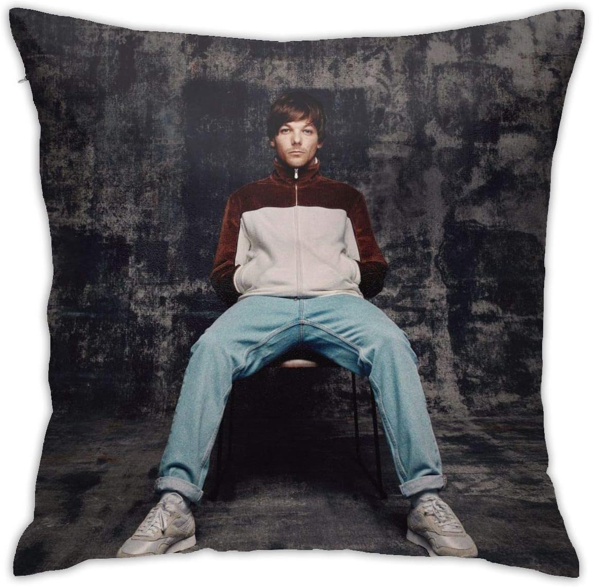 KOTHER Louis Tomlinson Pillowcase Cushion Pillows Cover for Sofa Bedroom Gifts Home 18 X 18 Inch / 45 X 45 cm
