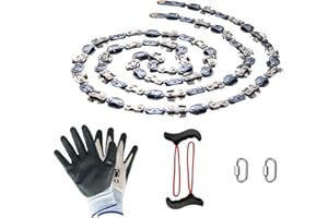 SENSILIN High Limb Rope Saw 55 In Chain Only, 55 Inch Chain Saw with 70 Sharp Teeth Double Side Teeth