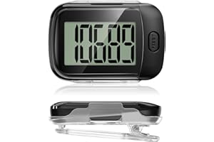 Pedometer for Walking, Pedometers for Steps with Large Digital Display, Simple Step Counter for Walking with Removable Clip a