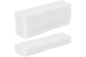 Alipis 16pcs White Hook and Loop Tape Strips 30x100mm Self-adhesive Fixing Straps for Home and Craft Use