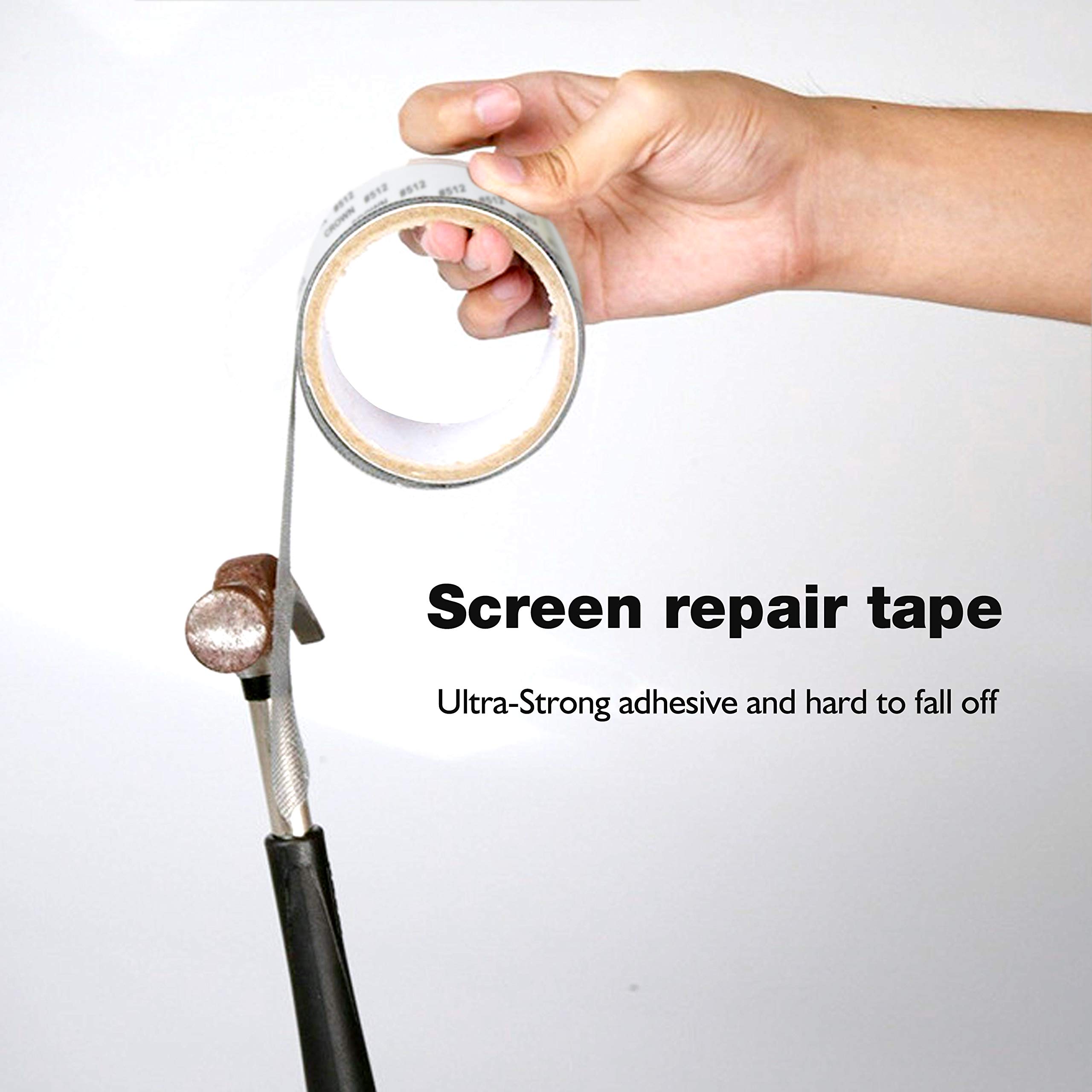 LEKNES Screen Repair Kit,Door Window Screen Repair Tape Fiberglass