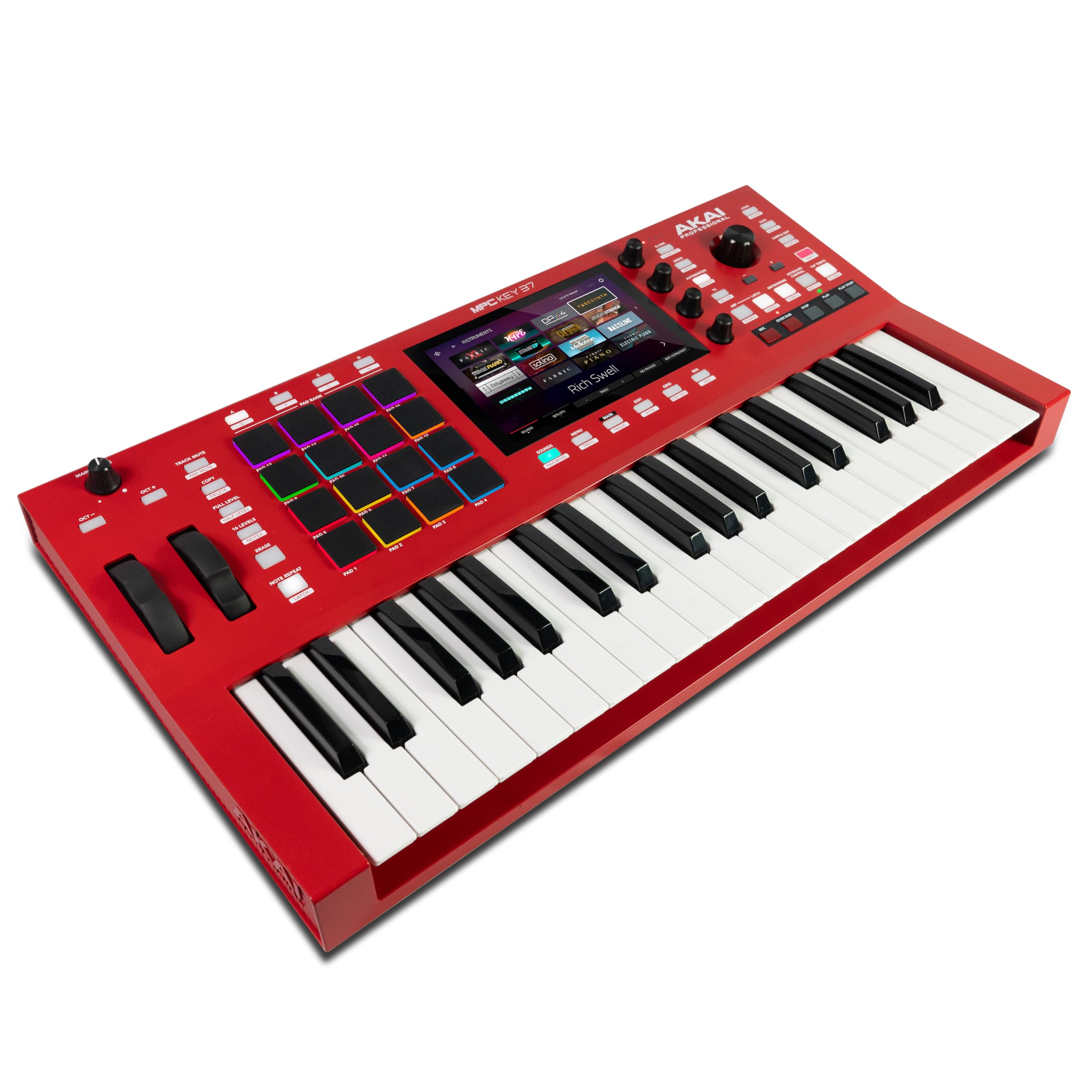 Akai Professional MPC Key 37 スタンドアローン・プロダクション・ワークステーション ドラム・マシン MIDIキーボード シンセサイザー WiFi Bluetooth タッチスクリーン プラグイン Native Instrumentsとの統合商品画像