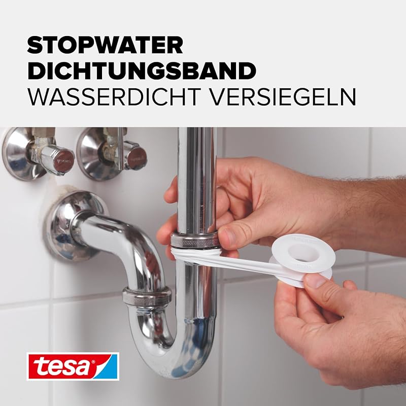 StopWater wasserfestes Dichtungsband - 12 m x 12 mm - Weiß
