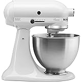 KitchenAid K45SSWH Stand Mixer, 4.5 Q, White
