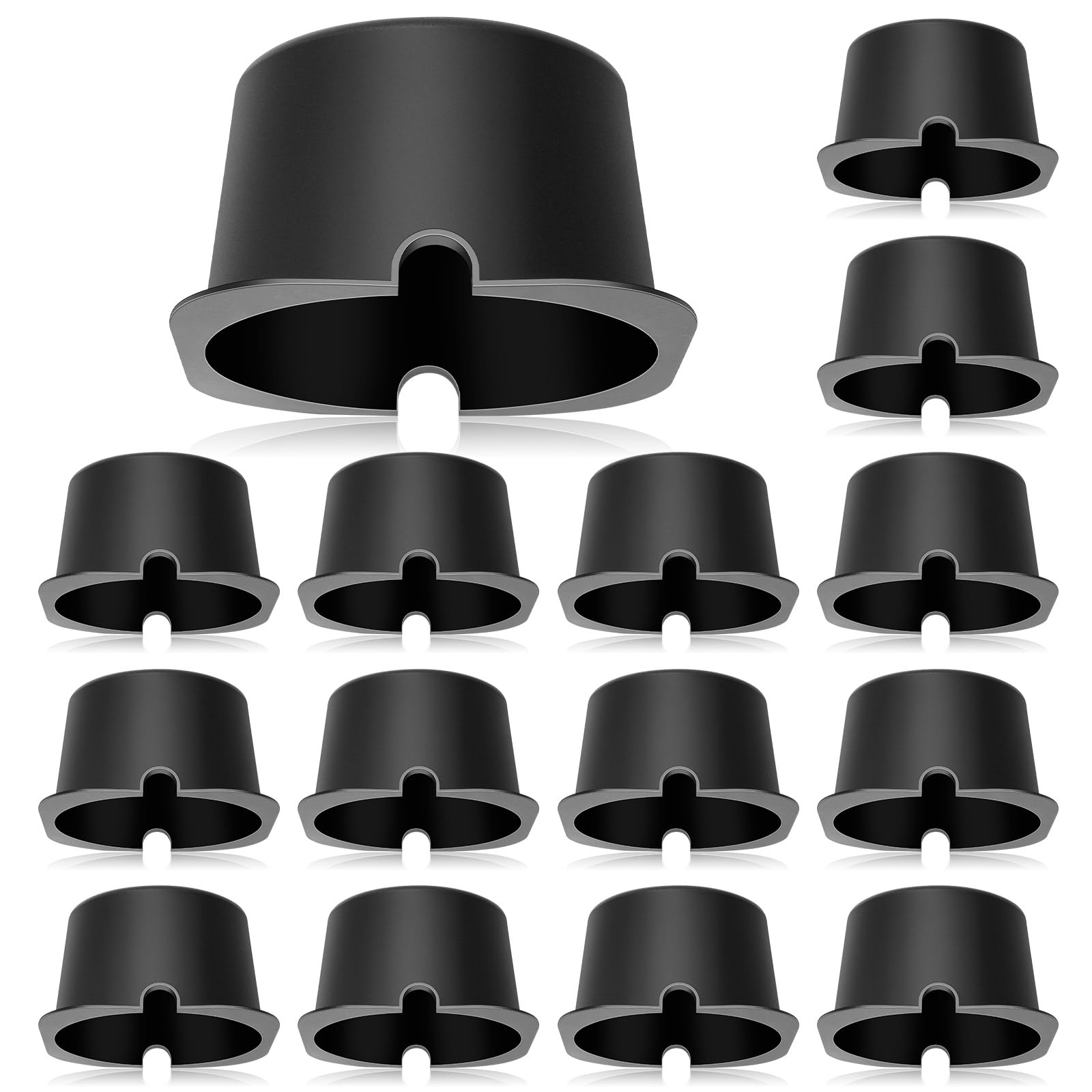 Photo 1 of Tuanse 15 Pcs Recessed Light Cover for 4 Inch Lighting Fixtures 5.3 x 5.3 x 3.35 Inch Fire-Resistant and Energy-Saving Light Insulation Protect Cover for Attic (Black)