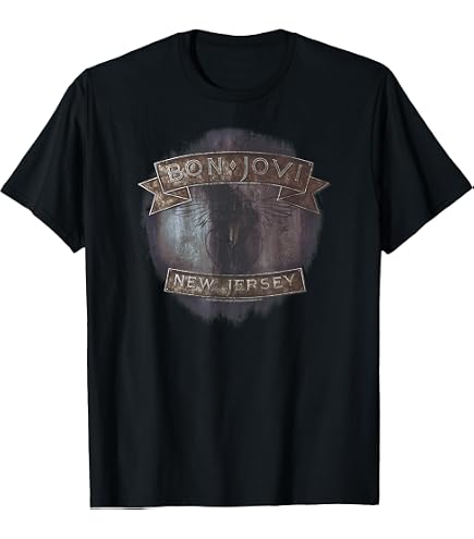 Amazon.com: Bon Jovi T Shirt Skull Man 1989 Adult Short Sleeve T