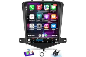 FORTDOWS 8core 32 ROM Android 13 Car Radio for Chevrolet Chevy Cruze 2009-2015: 10.4 Inch 1024 * 768 HD IPS Tesla Style Touchscreen Wireless Carplay Andriod Auto 5GWiFi Bluetooth5.0 GPS 1080p Camera SWC FM DSP