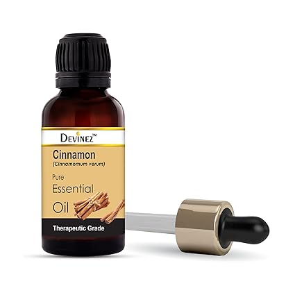 Devinez Cinnamon Bark Essential Oil, 100% Pure, Natural & Undiluted, for Hair & Skin Care, Face, Acne, Dandruff, 15ml
