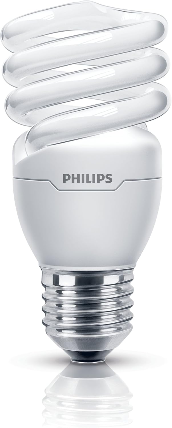 Philips Tornado Compact Fluorescent Edison Screw E27 Spiral Light Bulb