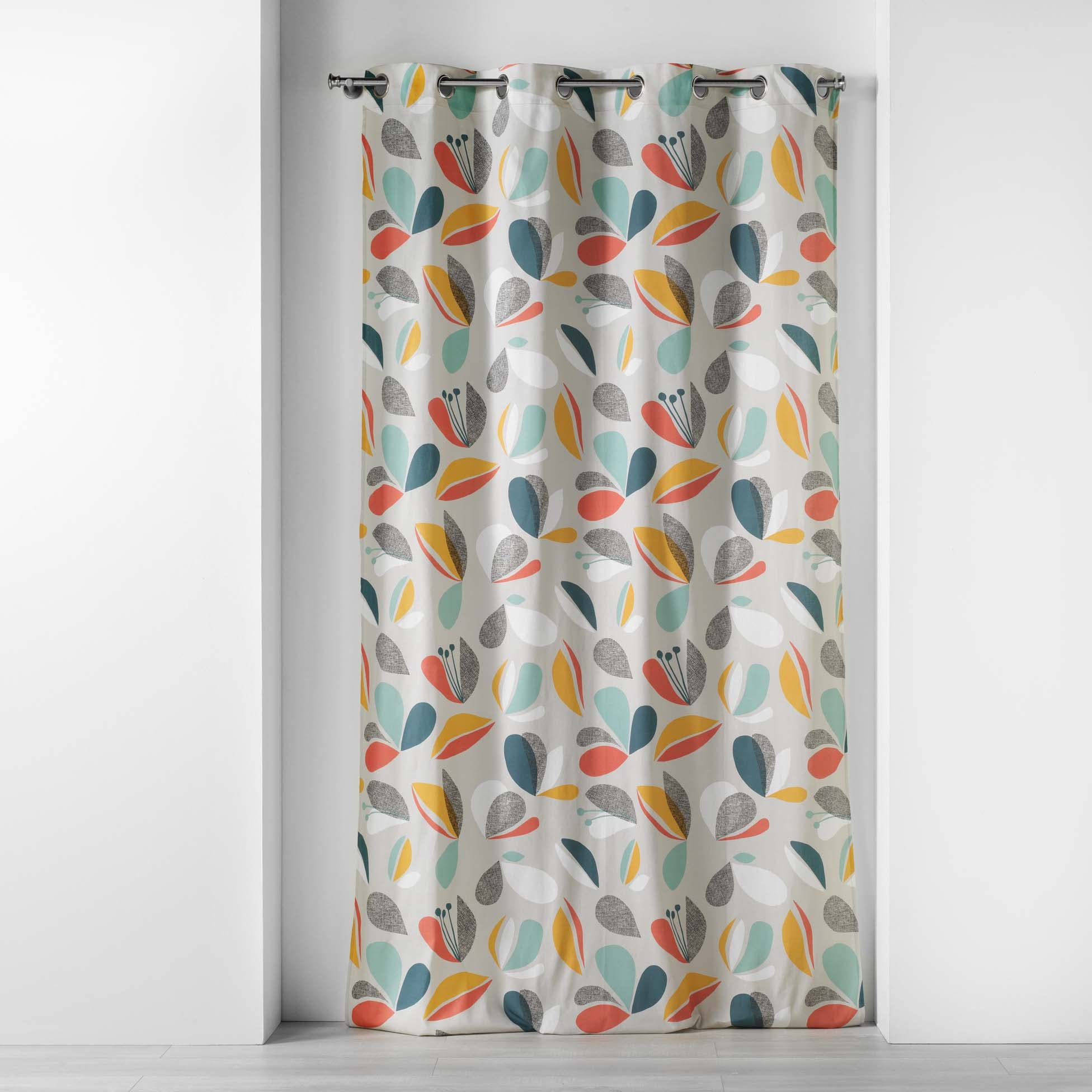 Douceur d'Intérieur, Net Curtain with Eyelets 1609990 140 x 240 cm Grey