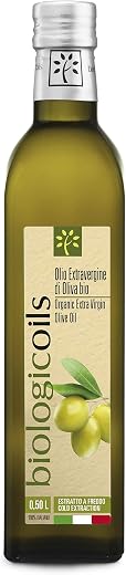 biologicoilsイタリア産有機エキストラヴァージンオリーブオイル 500ml コールドプレス(低温圧搾)製法