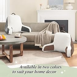 downluxe Sherpa Reading Pillow with Support