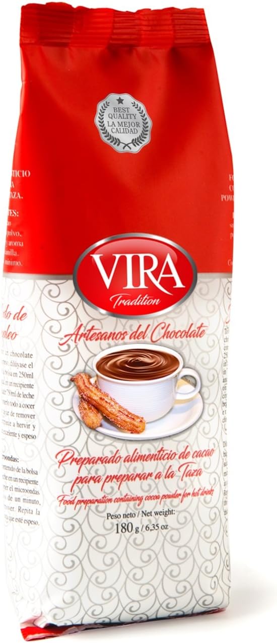 Vira Tradition Spanish Hot Chocolate 180g (Pack of 4)