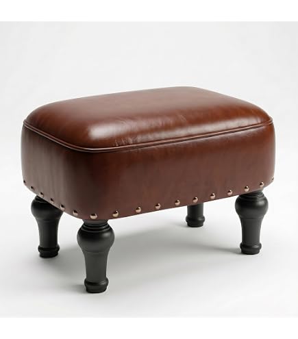 オットマン・スツール ottoman leather footstool Amazon.com: Katzowen Footstool Sofa Stool Ottoman Solid Wood