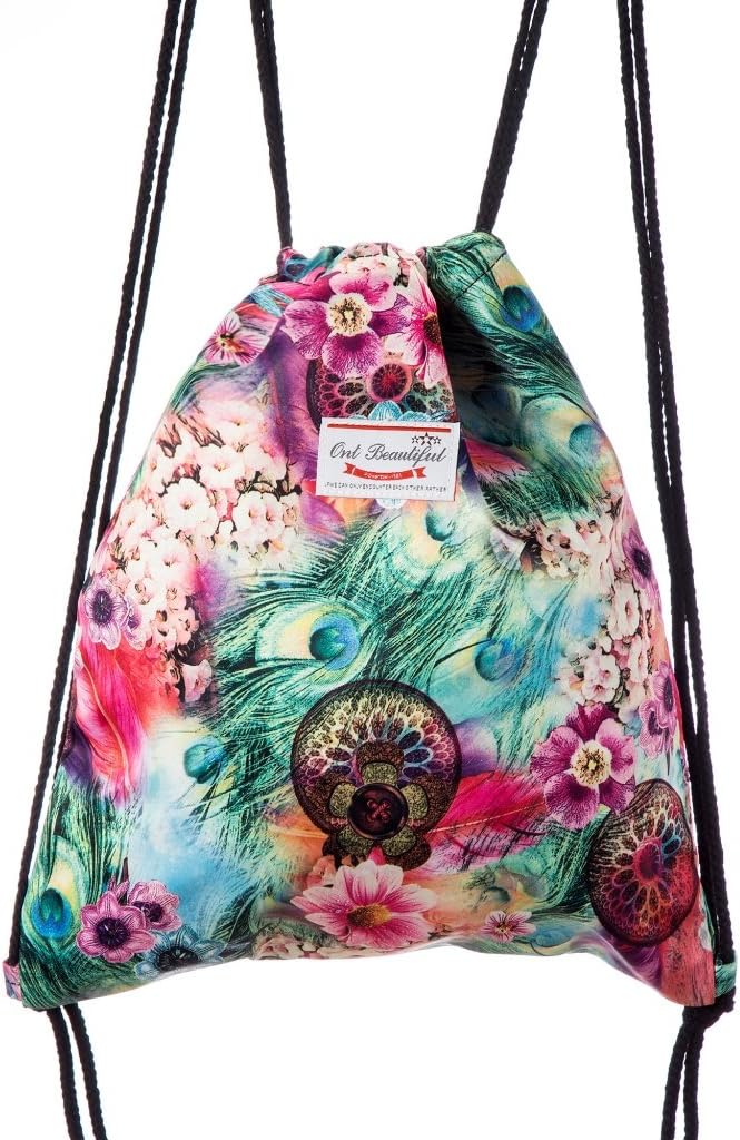 Lady Donovan - printed bag bag sports bag Jute bag Jute Hipster - flower meadow