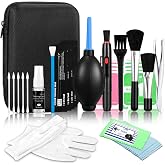 Camera Cleaning kit - Professional Camera Lens Cleaning Kit,Complete DSLR &amp; Mirrorless Camera Sensor Cleaning Set Kit with Lens Pen, Blower, Brush, and Solution for Photography Essentials