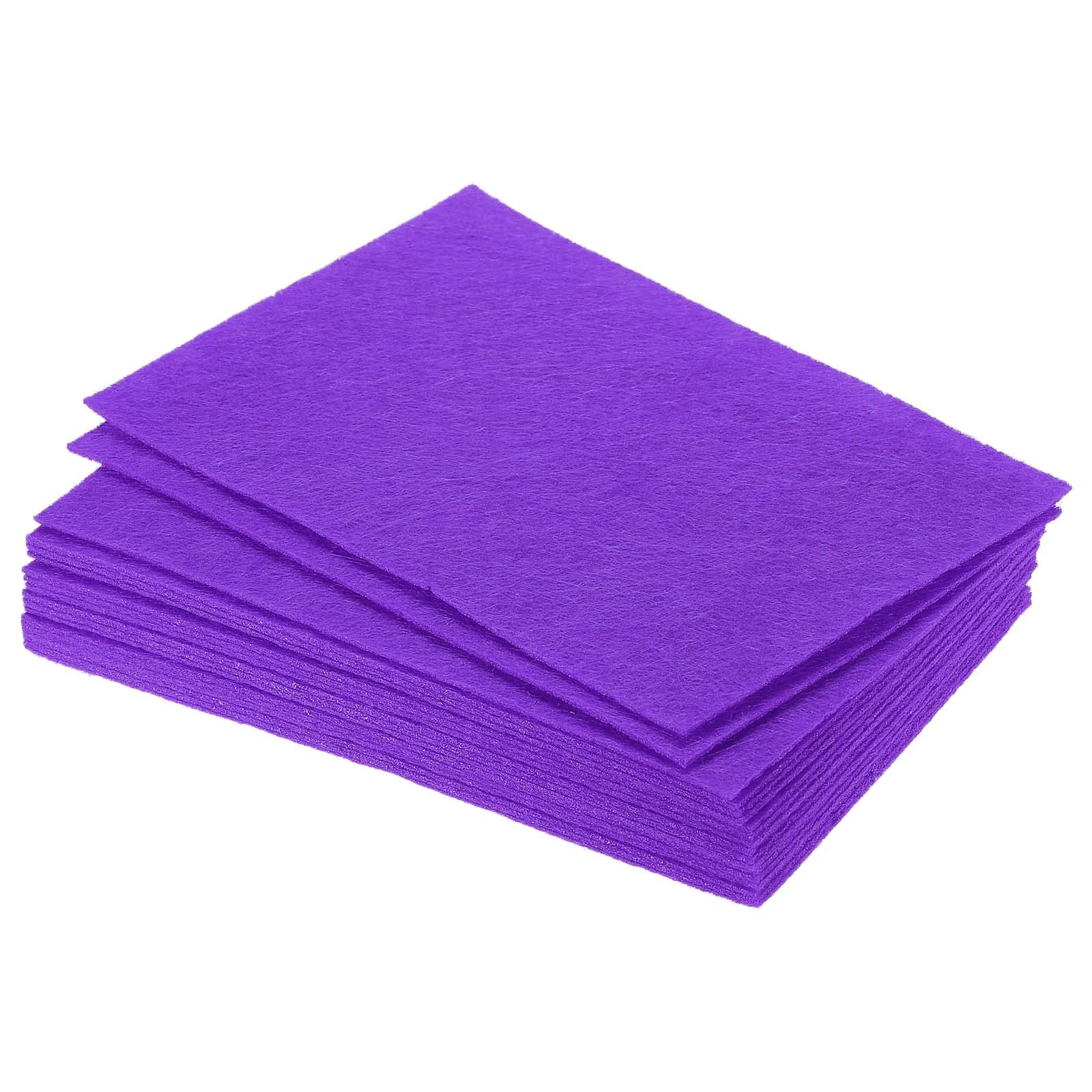 PATIKIL Soft Felt Sheets Fabric Craft Sheets Dark Purple 6 Inch x 4 Inch for DIY, Hobby, Decoration Pack of 18