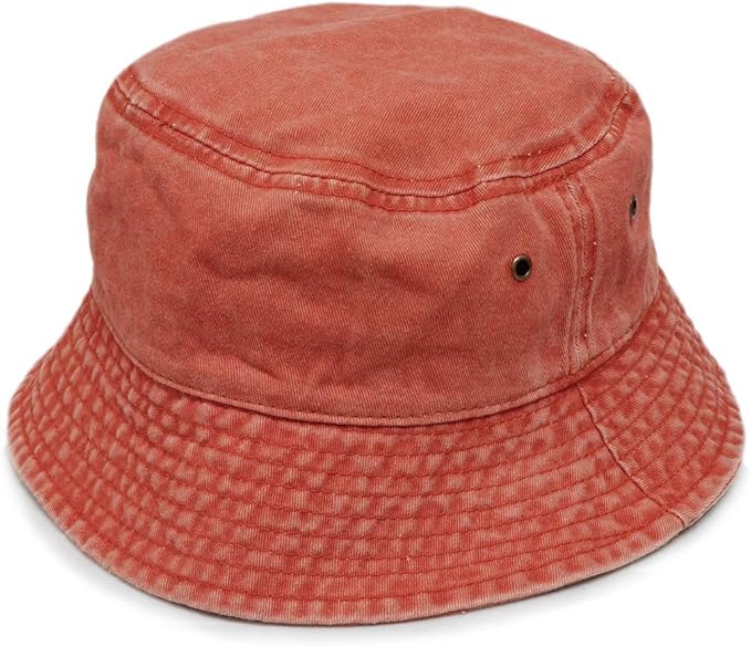 Amazon バケットハット メンズ オレンジ サイズ 57 5cm 男女兼用可 オールシーズン着用 帽子 ハット Hat サファリハット 無地 ウォッシュ加工 男性用 女性用 キャップ 通販