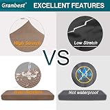 Granbest Premium Water-Repellent Sofa Seat Cover 3 Seater Camel view 5