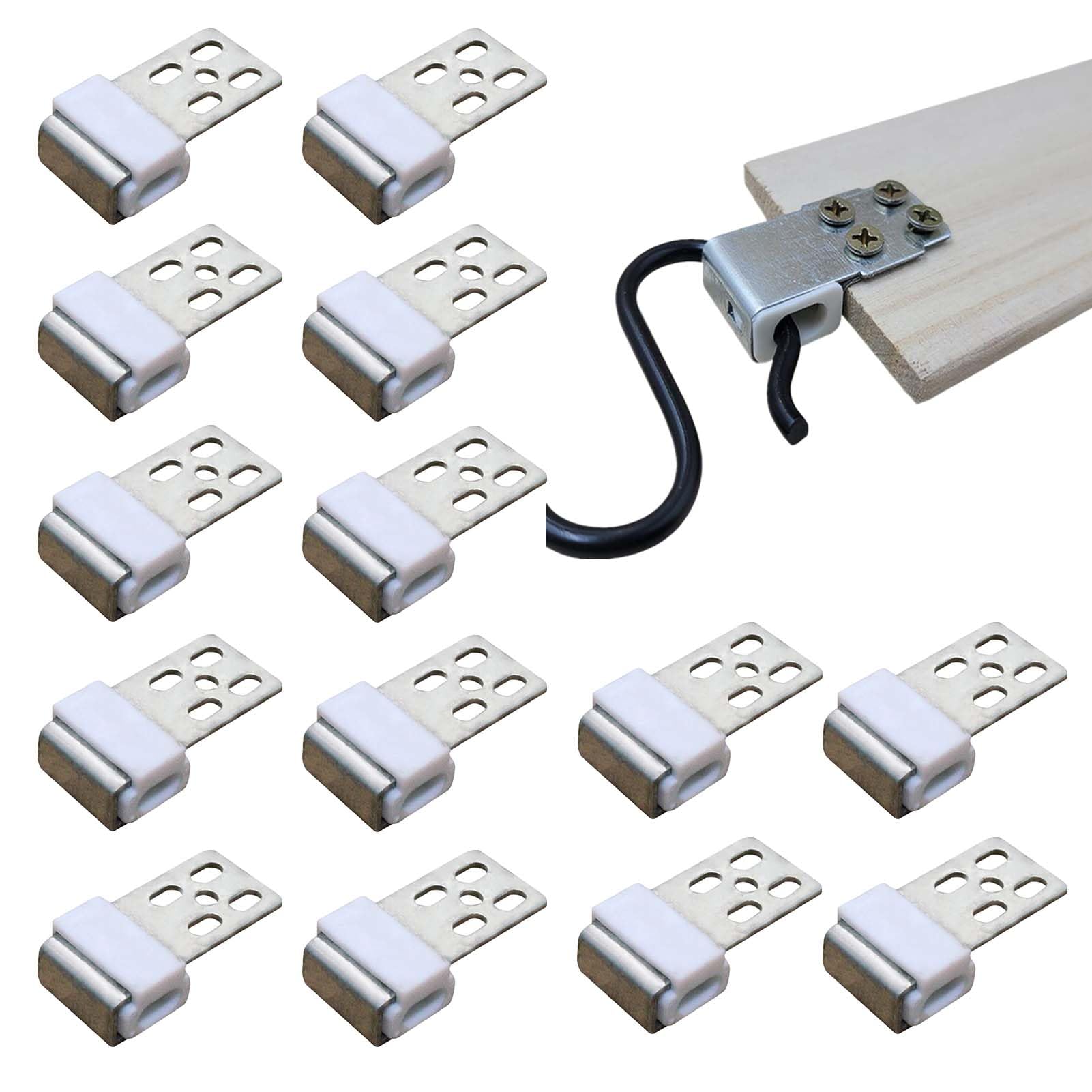 30 x Metal Spring Clips for Furniture with 5 Holes - Repair for Sofa and Chair Spring with Springs - Replacement Parts for Upholstery Furniture