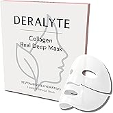 Deralyte Hydrating Bio-Collagen Deep Mask – Overnight Hydrogel Face Mask for Pore Care & Soothing Revitalizing Effect - Pack of 4