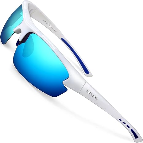 SIPLION Herren Sonnenbrille UV400 Schutz Polarisiert Superleichtes Rahmen