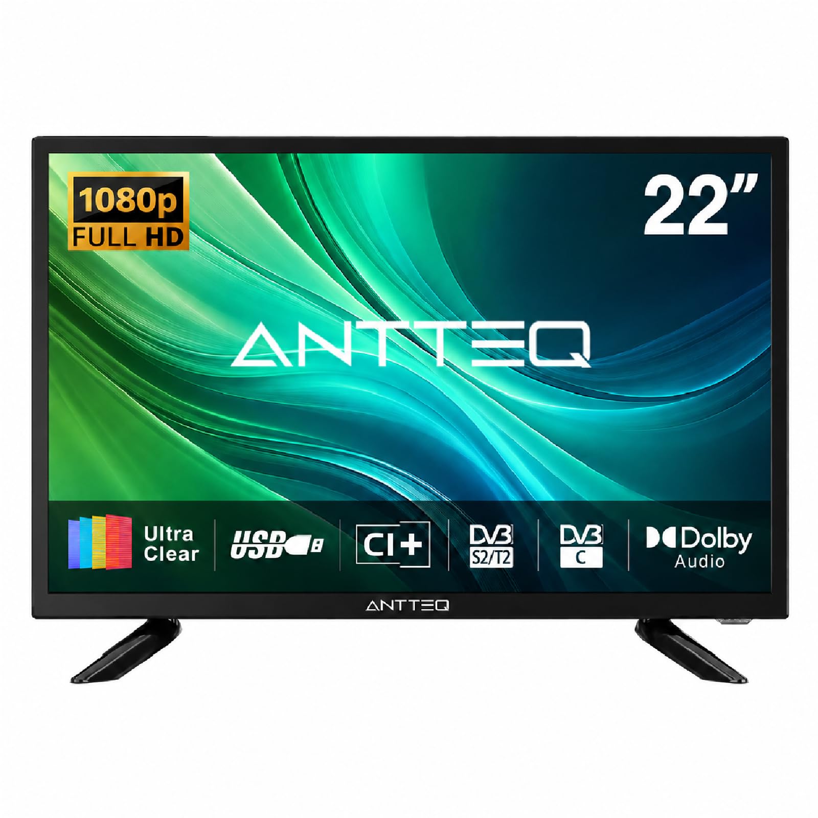 Antteq 22 Inch TV FHD, Full HD 1080P Tel...