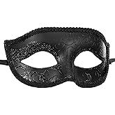 MZinge New Masquerade Mask for Men Women, Venetian Mens Masquerade Mask for Halloween Party Mardi Gras Mascarade Ball