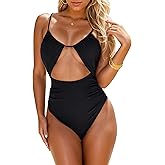 BMJL Womens Tummy Control Swimsuits 2025 Sexy One Piece Bathing Suit Cut Out Cheeky Beach Swimwear
