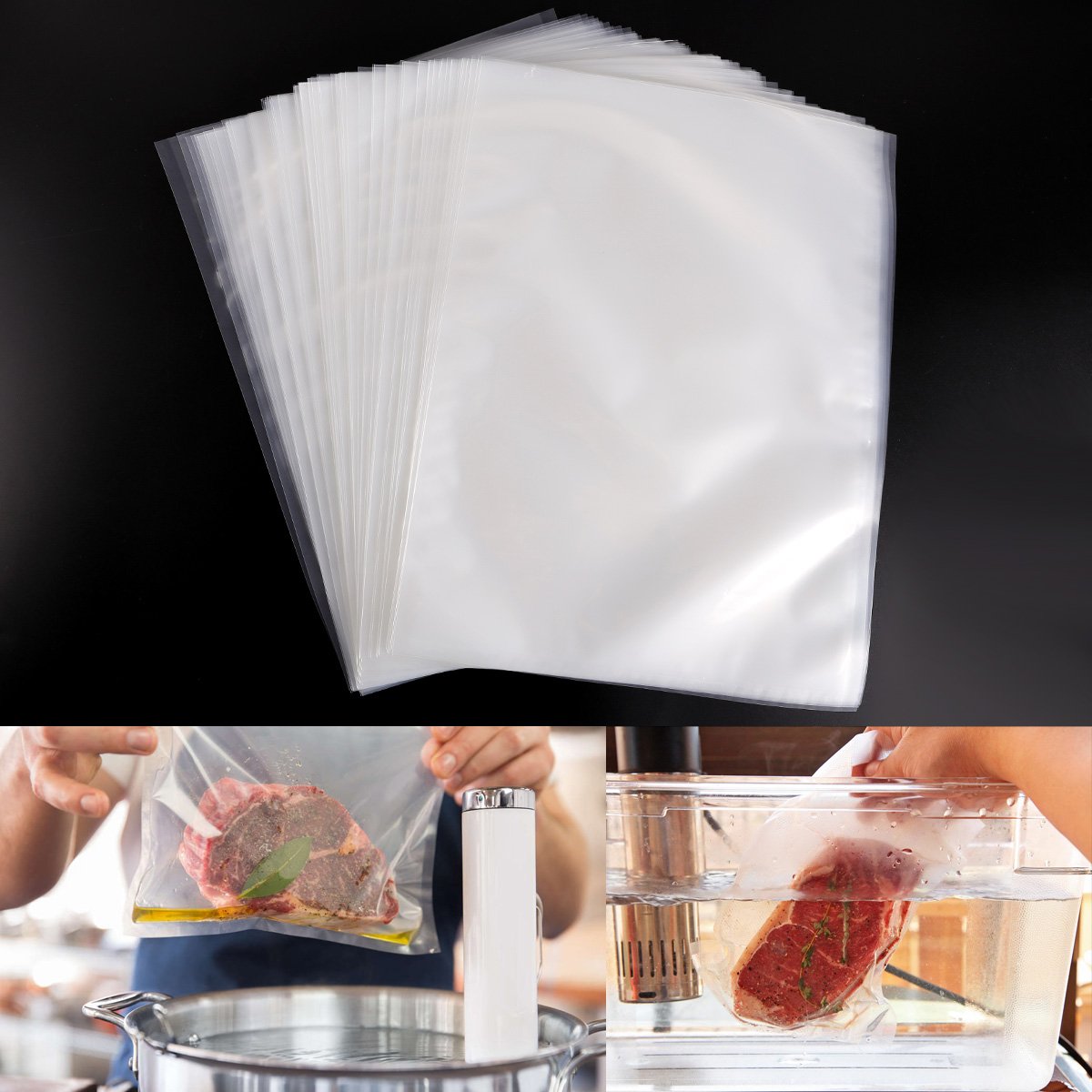 100 X 30 * 40 cm Sacs sous vide pour sous de vide alimentaire Film équipement de soudage à 100 X 30 * 40 cm Sacs sous vide pour sous de vide alimentaire Film équipement de soudage à