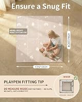 Joypony Play Mat 50x50 Inches Foldable Waterproof Anti-Slip Baby Floor Mat view 6