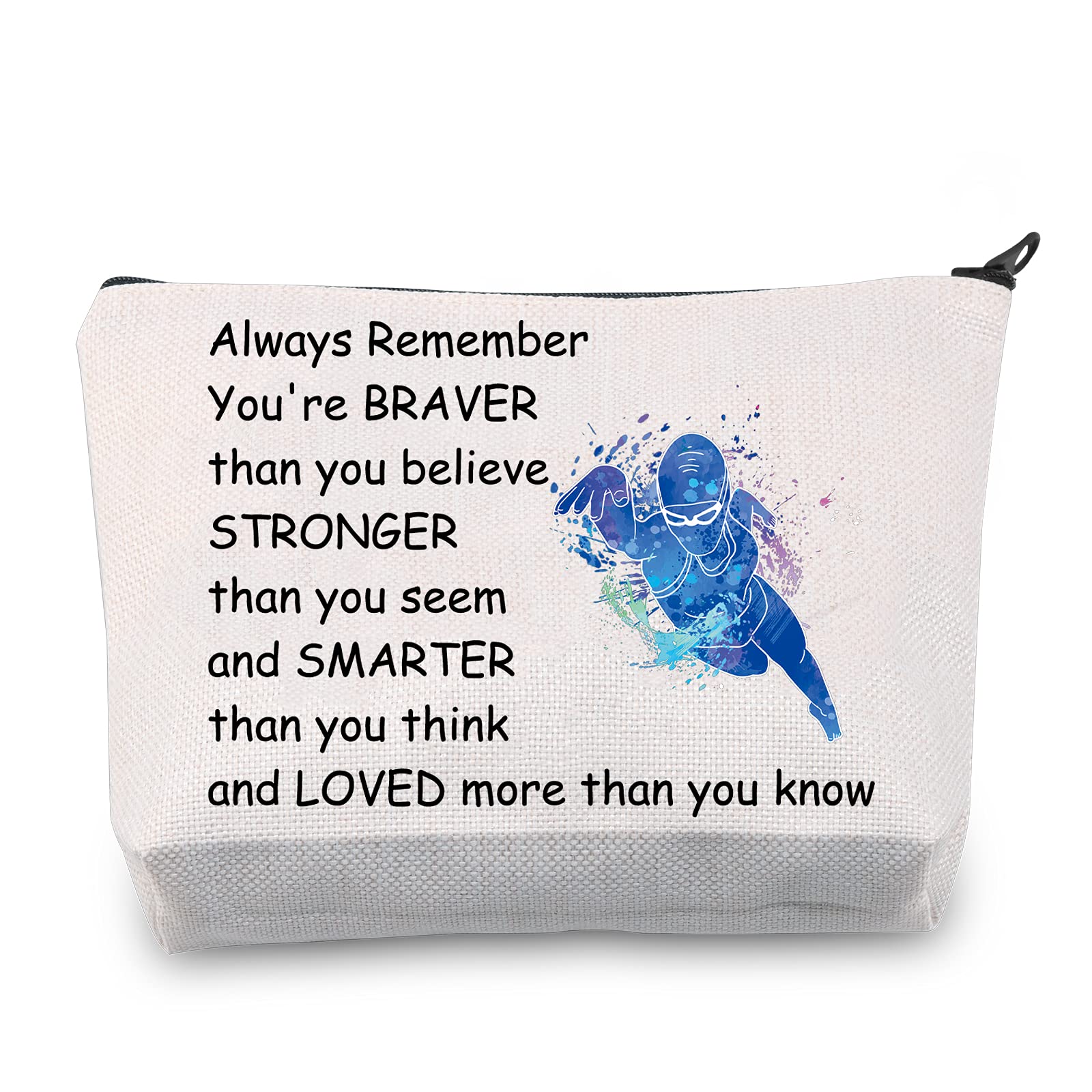 Swimming Gifts Swim Lover Gifts Swimmer Bag Cosmetic Makeup Bag Swimming Team Gifts for Women Travel Pouch Toiletry Bag Organizer Case (Swimming Bag)