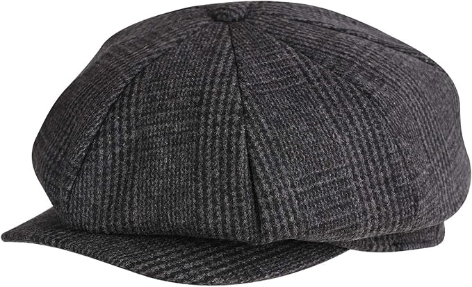 Amazon キャスケット メンズ ハンチング 帽子 キャップ ハット 男性帽子 おしゃれ 高級 厚手 防寒 55 59cm フリーサイズ 男性 画家 日常 通勤 アウトドア 旅行 秋 冬 春 グレー ニット 通販