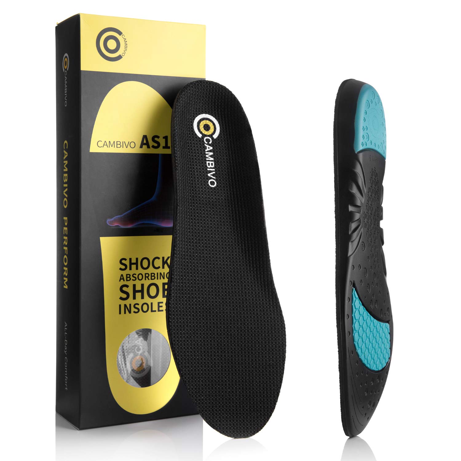 Insoles For Men And Women Arch Support Sports Shoe Insole Performance Running Shoe Insertsblack Small