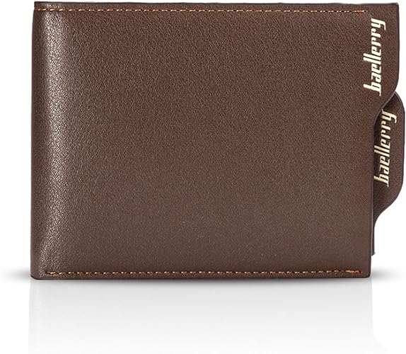 Amazon Fandare メンズ 財布 二つ折り 人気 小銭入れ がま口 マネークリップ ブランド ミニウォレット Wallet カード入れ Puレザー 2仕様 選べる コーヒーa Fandare 財布