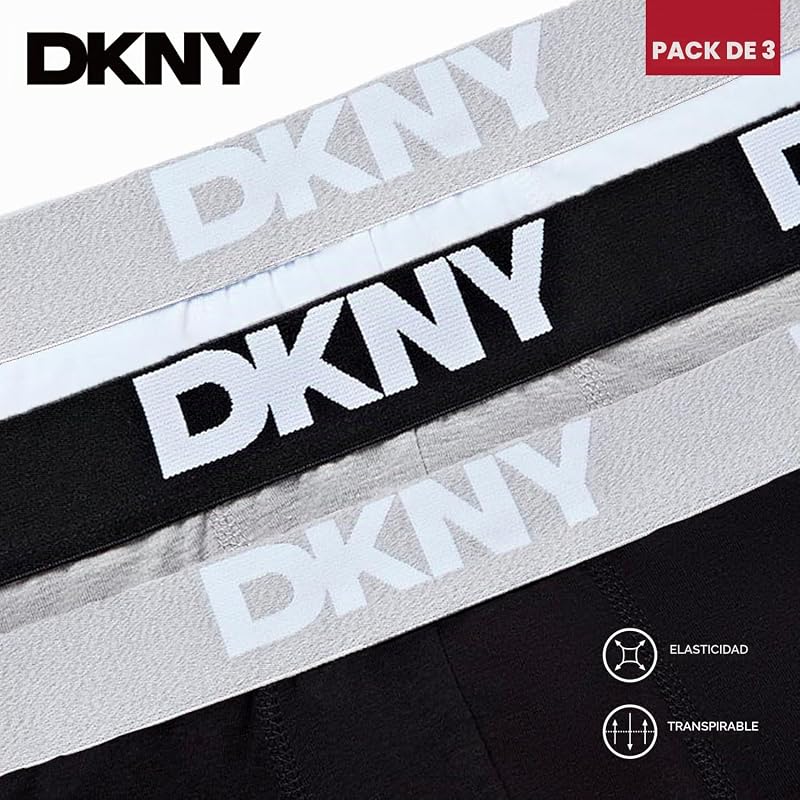 Pack multipack de boxers masculinos Seattle | Pack de 3 boxers de algodão para homem | Calções suaves e respiráveis, tecido premium de algodão | Calções de roupa interior masculina para ele, preto/cinzento/branco, XL