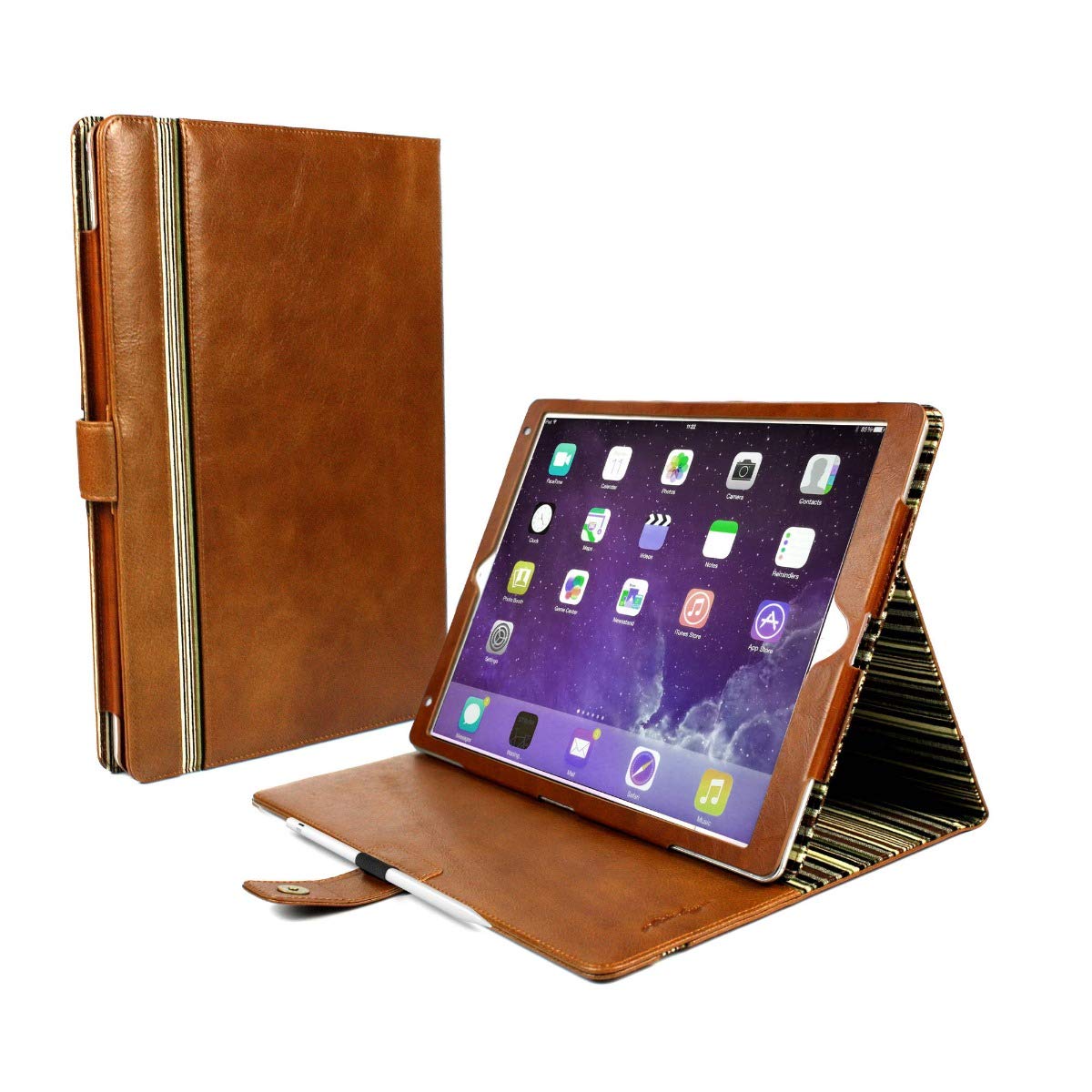 Alston Craig Vintage Genuine Leather Slim-Stand Case Cover for iPad Pro 11 (2018-2020) / Air 10.9 (2021)- Brown