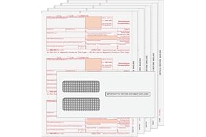EZ CHECKS 1099-NEC Tax Forms for 2025 | 4-Part Laser Forms Kit with Envelopes & 1096 Transmittals | Qty for 10 Nonemployees
