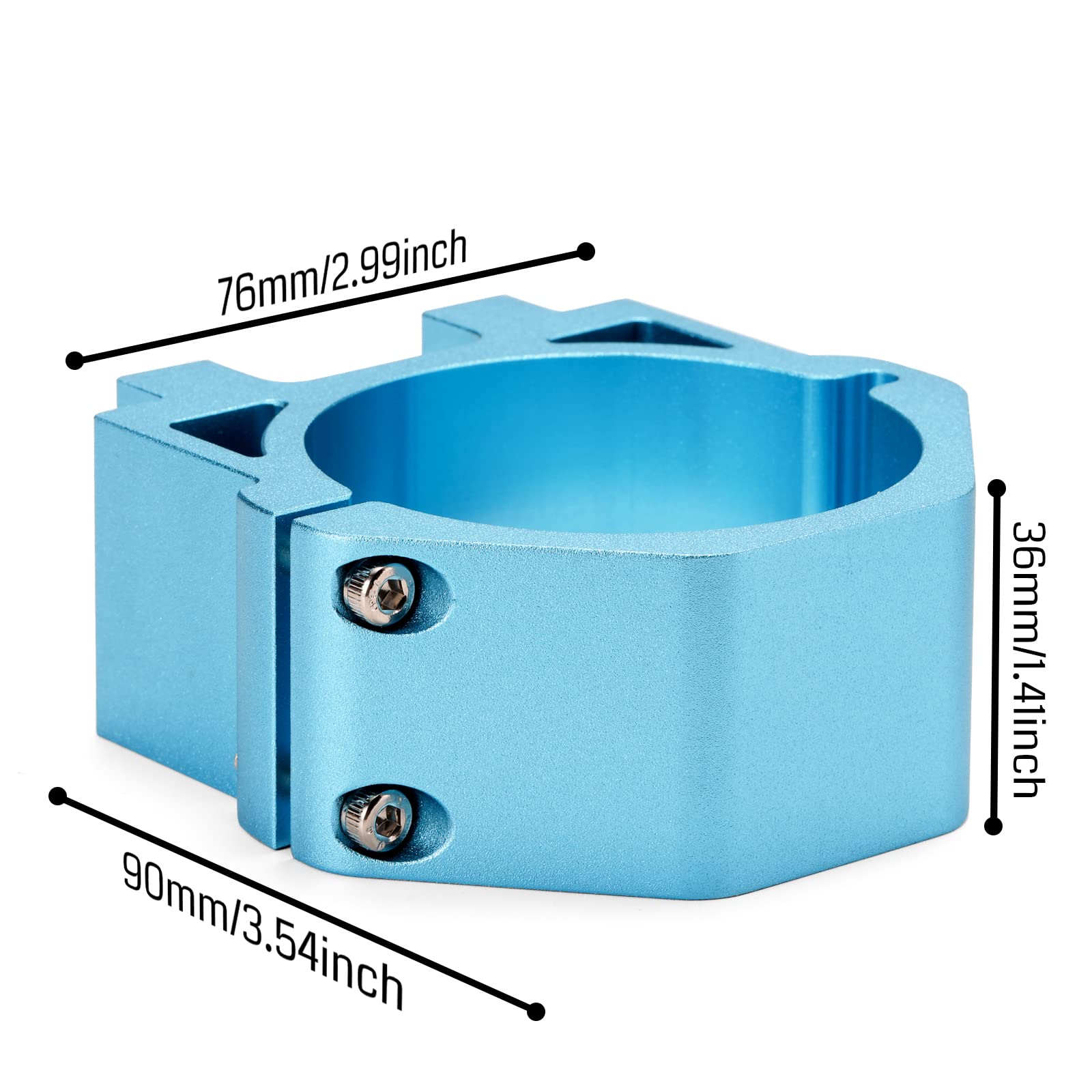 Genmitsu 65mm Diameter Aluminum CNC Spindle Holder Spindle Mount for 3018-PRO, 4040 Series, 3020-PRO MAX V2, 3018-PROVer V2 CNC Machine