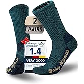 Juclise Alpaca Wool Warm Hiking Socks Heavyweight, Winter Athletic Crew Work Boot Thick Thermal Fleece Moisture Wicking