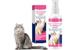 Cat Deterrent Spray,150ml Natural Repellent Spray,Scratch Deterrent for Furniture, Sofas, Rugs, Curtains, Plants,Indoor & Out